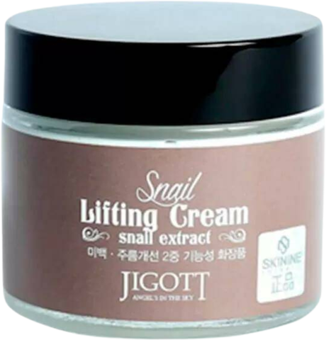 Jigott Cream Крем-лифтинг для лица с муцином улитки Jigott Snail Lifting Cream