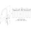Am.Pm F8007S00 Like, набор 2в1: смеситель для кухни с каналом для питьевой воды, фильтр, хром, шт.