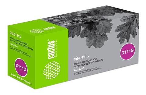 Картридж лазерный Cactus CS-D111S MLT-D111S черный (1000стр.) для Samsung Xpress M2022, M2020, M2021, M2020W, M2070