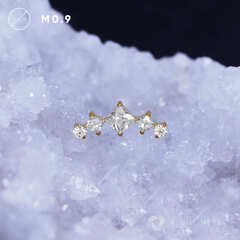 5K Square Crystal PVD Yellow