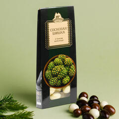 Драже «Сосновая шишка в БЕЛОМ шоколаде» / 100 г / ТМ Территория Тайги