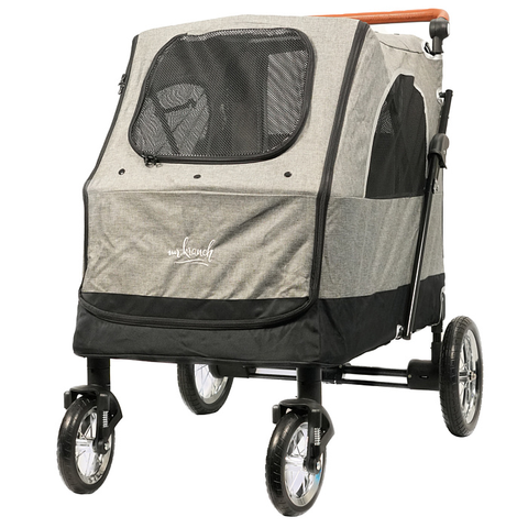 Коляска прогулочная Mr.Kranch для собак и кошек большая выставочная (макс. нагрузка 55 кг) серая
