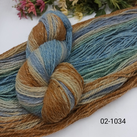 Дундага 6/2 шерсть секционного окрашивания 02-1034