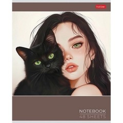 Тетрадь А5 48л клетка 