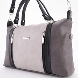 Сумка Саломея 127 мульти итальянский серо-черный