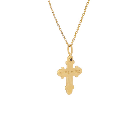 Подвеска ANIMA MUNDI позолота с дымчатым Кварцем