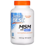 МСМ с OptiMSM 1000 мг, MSM with OptiMSM 1000 mg, Doctor's Best, 180 капсул 1