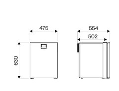 Компрессорный холодильник Indel B CRUISE EL85 12/24В (85 л, 12/24, встраиваемый)