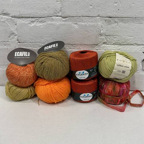 GARAGE SALE — Фантазийный набор летней пряжи 350грамм