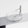 Ceramica Nova Cristal CN6062 Умывальник чаша накладная круглая, 36x36, цвет: прозрачный