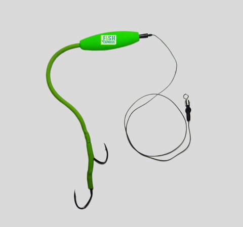 Монтаж на сома ручной работы с подводным поплавком c 2 крючком № 2/0