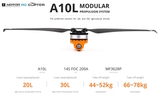 Набор ВМГ T-Motor A10L (A10L KV110 1шт, ESC 14S FOC 200A 1шт, MF3628P 1шт) тяга 11-26 кг, для агродронов 20-30л