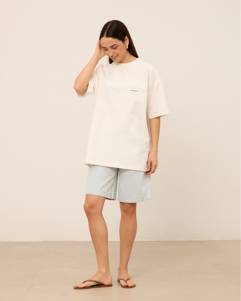 Футболка 05, ТИШИНА И УМИРОТВОРЕНИЕ, розово-зеленая