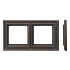 Рамка 2 поста LIREGUS RETRO K14-345-02.R/ON31 коричневая матовая