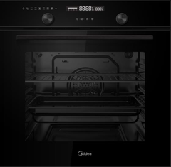 Встраиваемый духовой шкаф Midea MO78107CGB, каталитическая очистка, 70л, черный