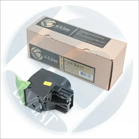 Тонер-картридж БУЛАТ s-Line 71B5HY0, 71B0H40 для Lexmark CS417, CX417, CX517 (Жёлтый, 3500 стр.), универсальный