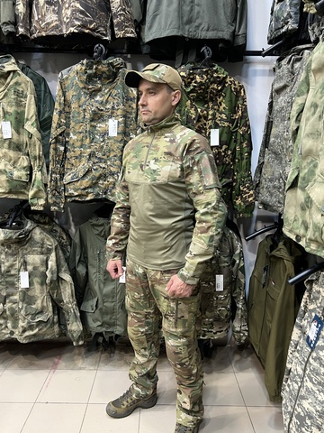Тактический костюм Combat Multicam с наколенниками – MAXTACS / Gongtex