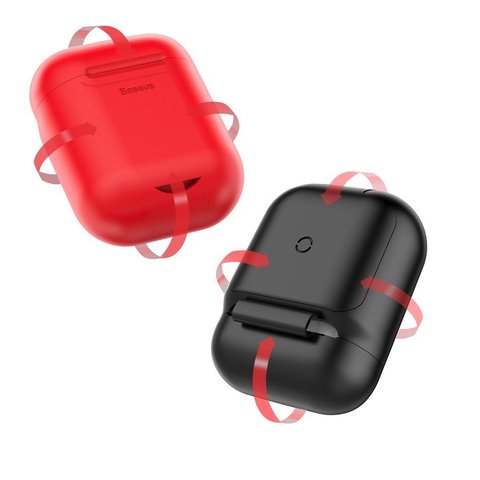 Беспроводное зарядное устройство Baseus wireless charger for Airpods Red