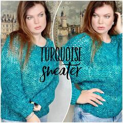 Инструкция по вязанию джемпера "Turquoise"