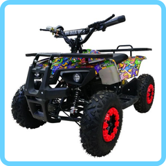 Детский бензиновый квадроцикл MOTAX ATV Х-16 ES Мини-Гризли с электростартером и родительским контролем NEW