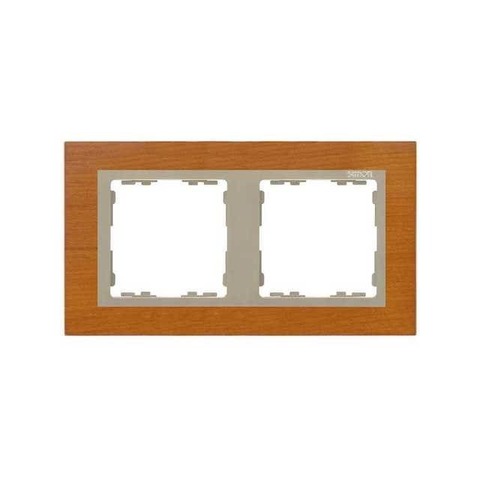 Рамка на 2 поста. Цвет Дуб / шампань. Simon 82 Nature. 82927-66