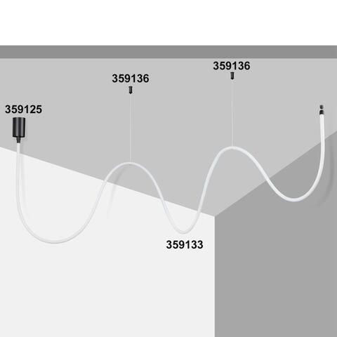 359125 KONST NT23 000 черный База для накладного монтажа светильников 359128-359133 IP20 15-40W 170-265V RAMO