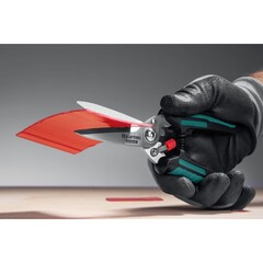 KRAFTOOL Alligator, 200 мм, многофункциональные прямые технические ножницы (23201)