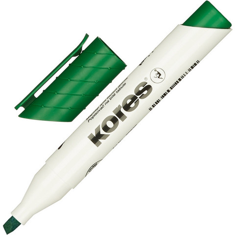 Маркер для досок Kores 20855 зеленый (толщина линии 3-5 мм)
