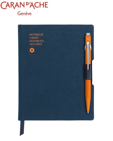 Записная книжка Caran d'Ache Office A6 Blue/Orange (8491.454)