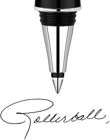 Стержни для ручки-роллера Parker, черный цвет, толщина средняя М, 2 шт в блистере123