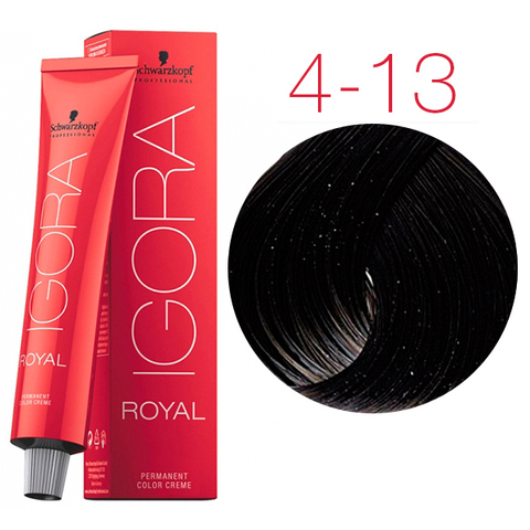 Schwarzkopf Igora Royal New 4-13 (Средний коричневый сандрэ матовый) - Краска для волос