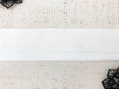 Лента киперная, хлопок, ш. 4 см, белый