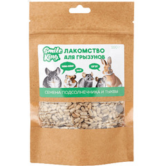 Smile King лакомство для грызунов семена подсолнечника и тыквы 100 гр