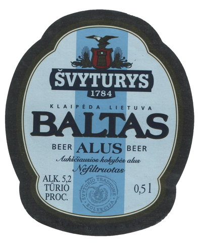 Пиво Svyturys White Baltas Пиво Svyturys White Baltas