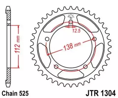 Звезда ведомая JTR1304 43