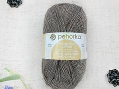 Пряжа "Монгольский верблюд", 50% шерсть, 50% акрил, 100 гр, 300 м, натуральный серый