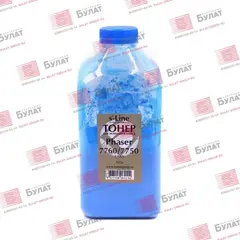 Тонер с девелопером БУЛАТ s-Line Phaser 7760 для Xerox Phaser 7760, Phaser 7750 (Голубой, банка 395 г)