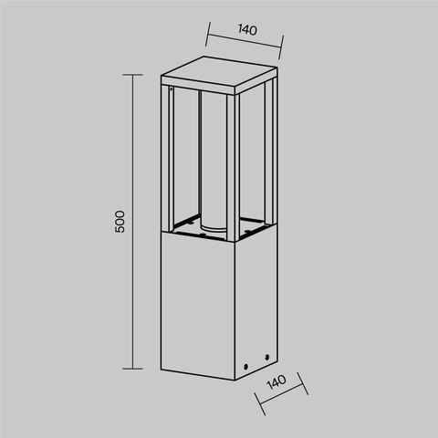 Ландшафтный светодиодный светильник Maytoni Expo O480FL-L12B3K