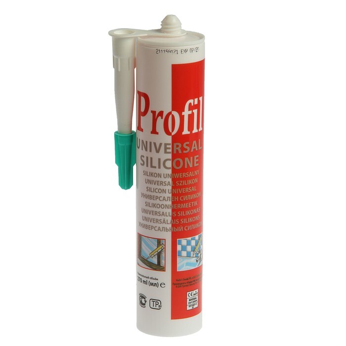 Герметик Soudal Profil, силиконовый, универсальный, бесцветный, 270 мл ...