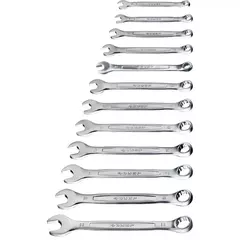 ЗУБР 12 шт, 6 - 22 мм, набор комбинированных гаечных ключей, Профессионал (27087-H12)