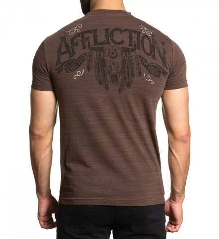 Affliction | Футболка мужская American Made A26245 сзади