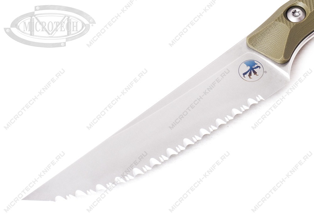 Нож Microtech Kitchen Steak OD Green Serrated