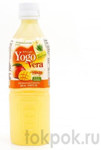 Напиток со вкусом йогурта с натуральным соком манго Yogo Vera, 500 мл