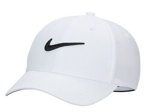 Теннисная кепка Nike Dri-Fit Club Structured Swoosh Cap - white/black