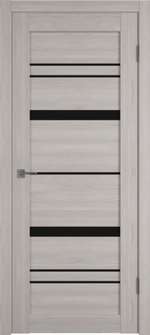 Межкомнатная дверь экошпон VFD (ВФД) Atum Pro 25 Stone Oak стекло Black Gloss