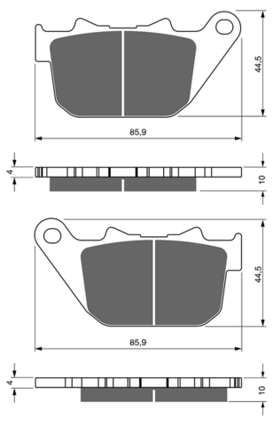 Тормозные колодки дисковые 274 AD