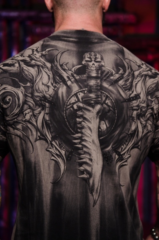 Xtreme Couture | Футболка мужская TRIBAL SOUL X1782 от Affliction принт на спине