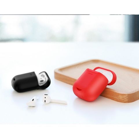 Беспроводное зарядное устройство Baseus wireless charger for Airpods Red