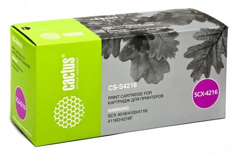 Картридж лазерный Cactus CS-S4216 SCX-4216D3 черный (3000стр.) для Samsung SCX-4016, 4116, 4216, 4216F, SF-560, 565, 565P, 750, 755, 755P