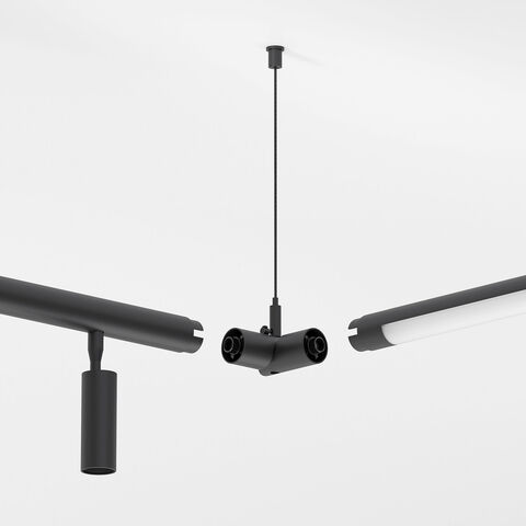 Набор подвеса угловой с питанием Elektrostandard Module System 85187/00 черный